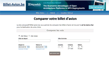 Tablet Screenshot of billet-avion.be